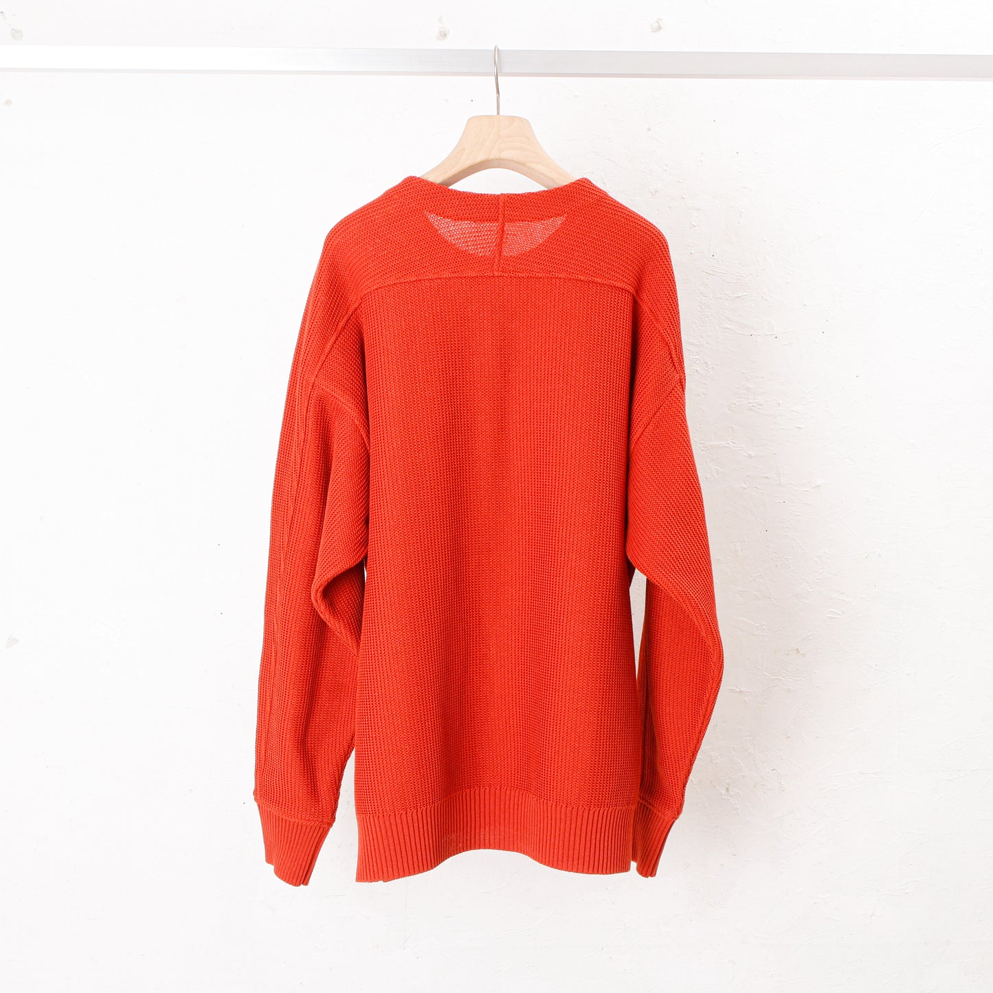 Light Gima Cotton Wide Sweater / orange