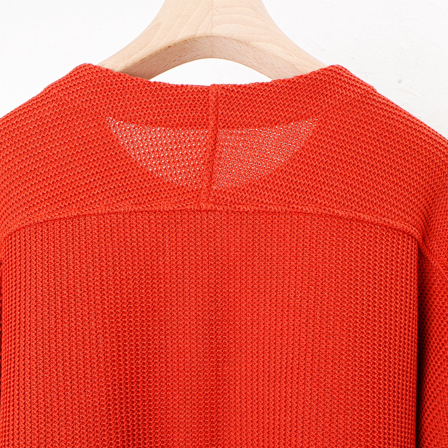 Light Gima Cotton Wide Sweater / orange