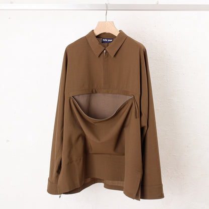 shoulder bag shirt / khaki