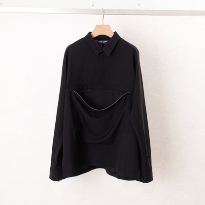 shoulder bag shirt / black