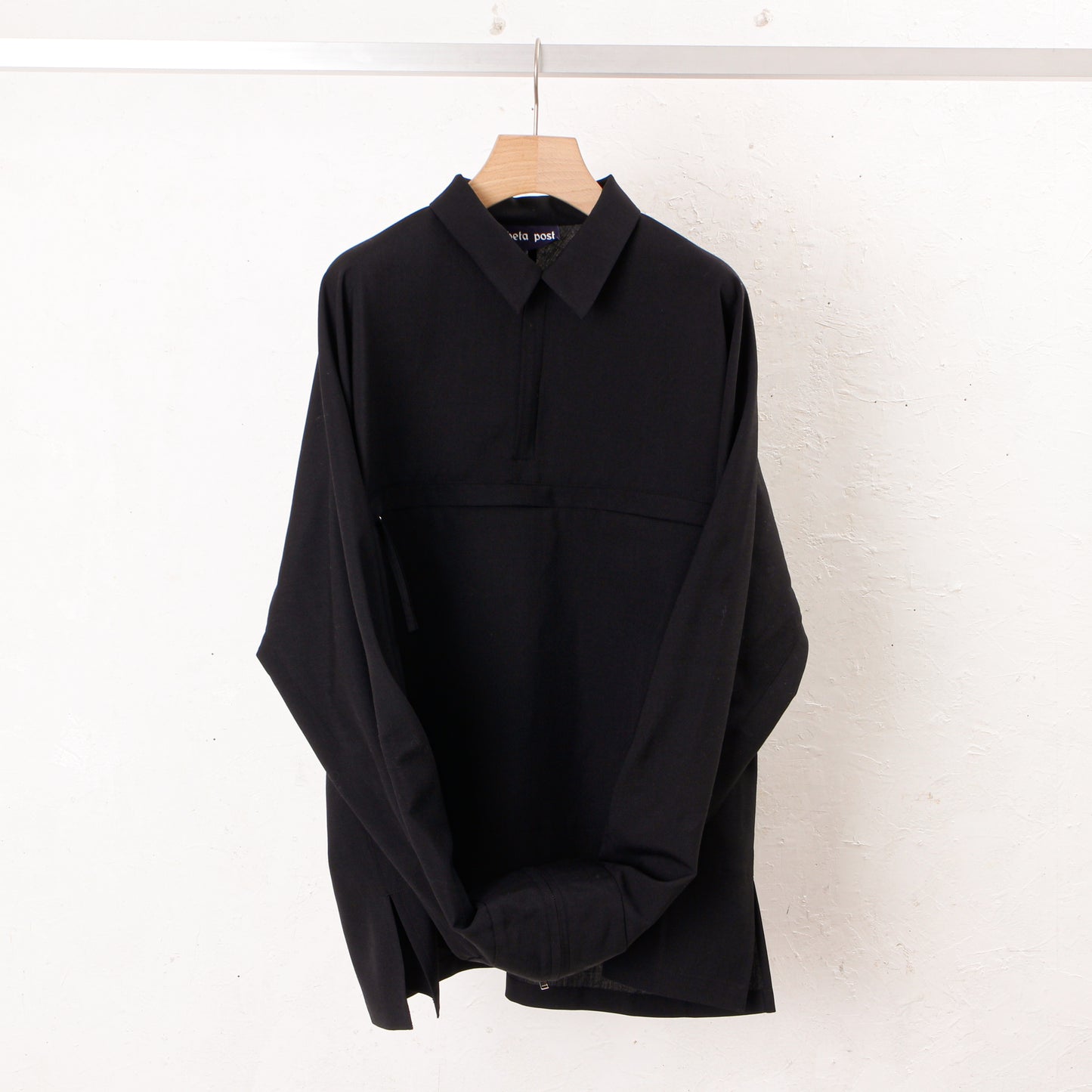 shoulder bag shirt / black