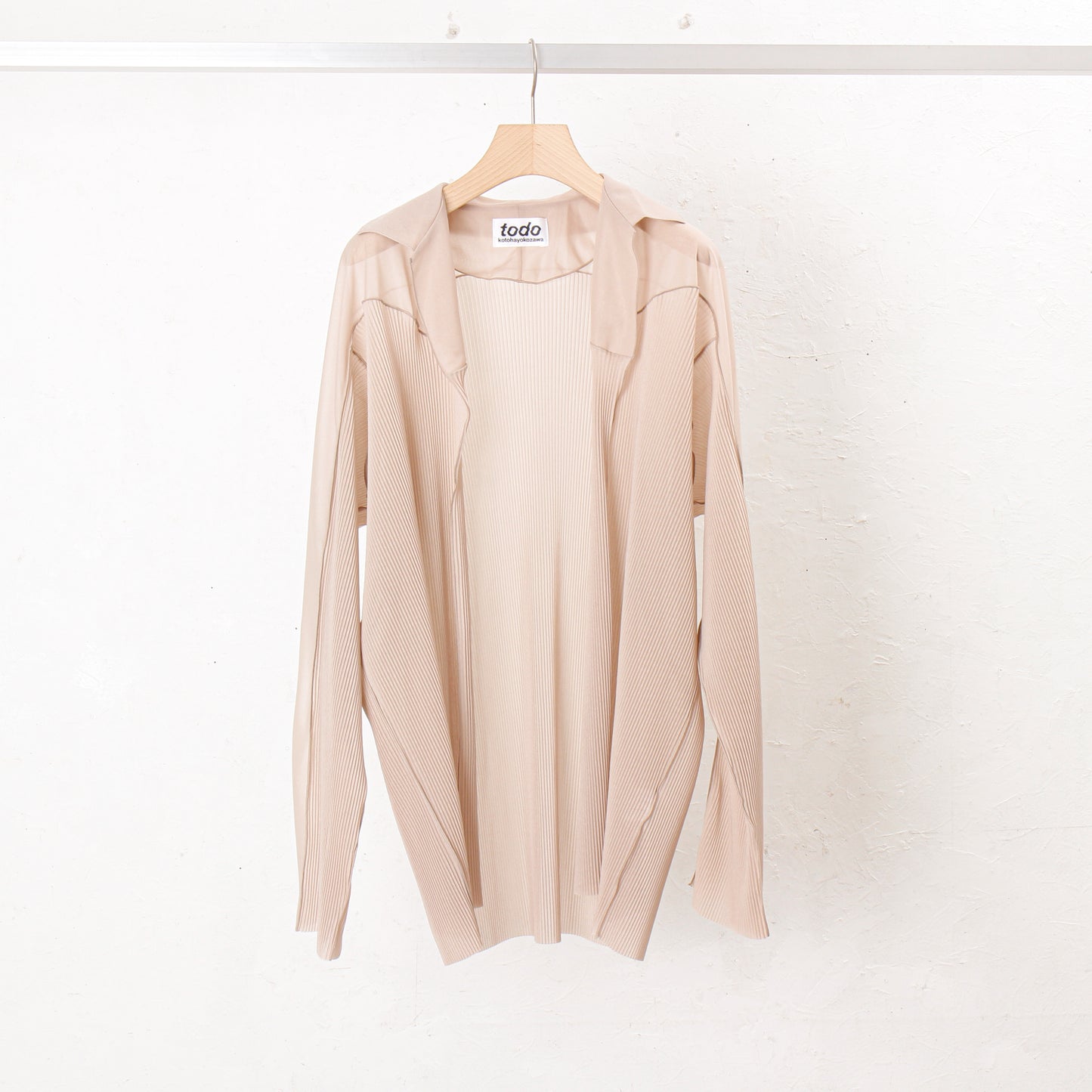 to do kotohayokozawa /Oversized Sheer Shirts / beige