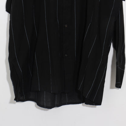Pin-stripe KhadiCotton Long Shirt / 2wide stripe