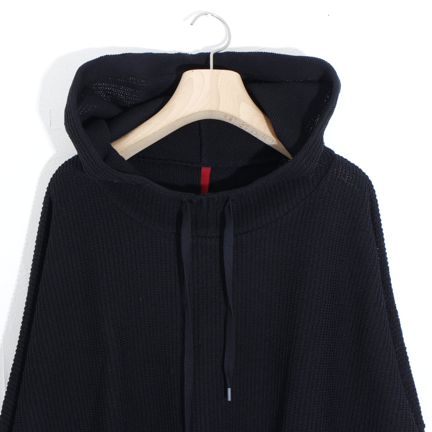 Cotton coarsely hoody / black