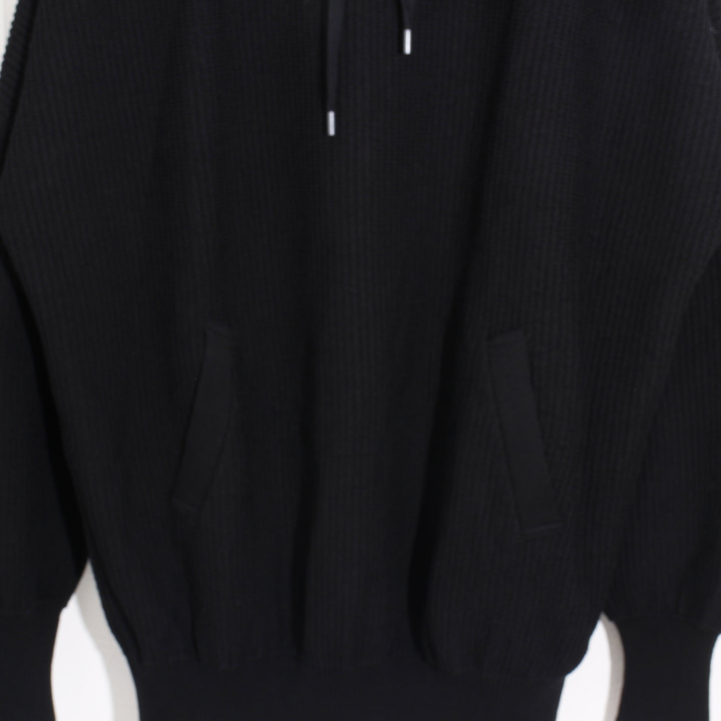 Cotton coarsely hoody / black