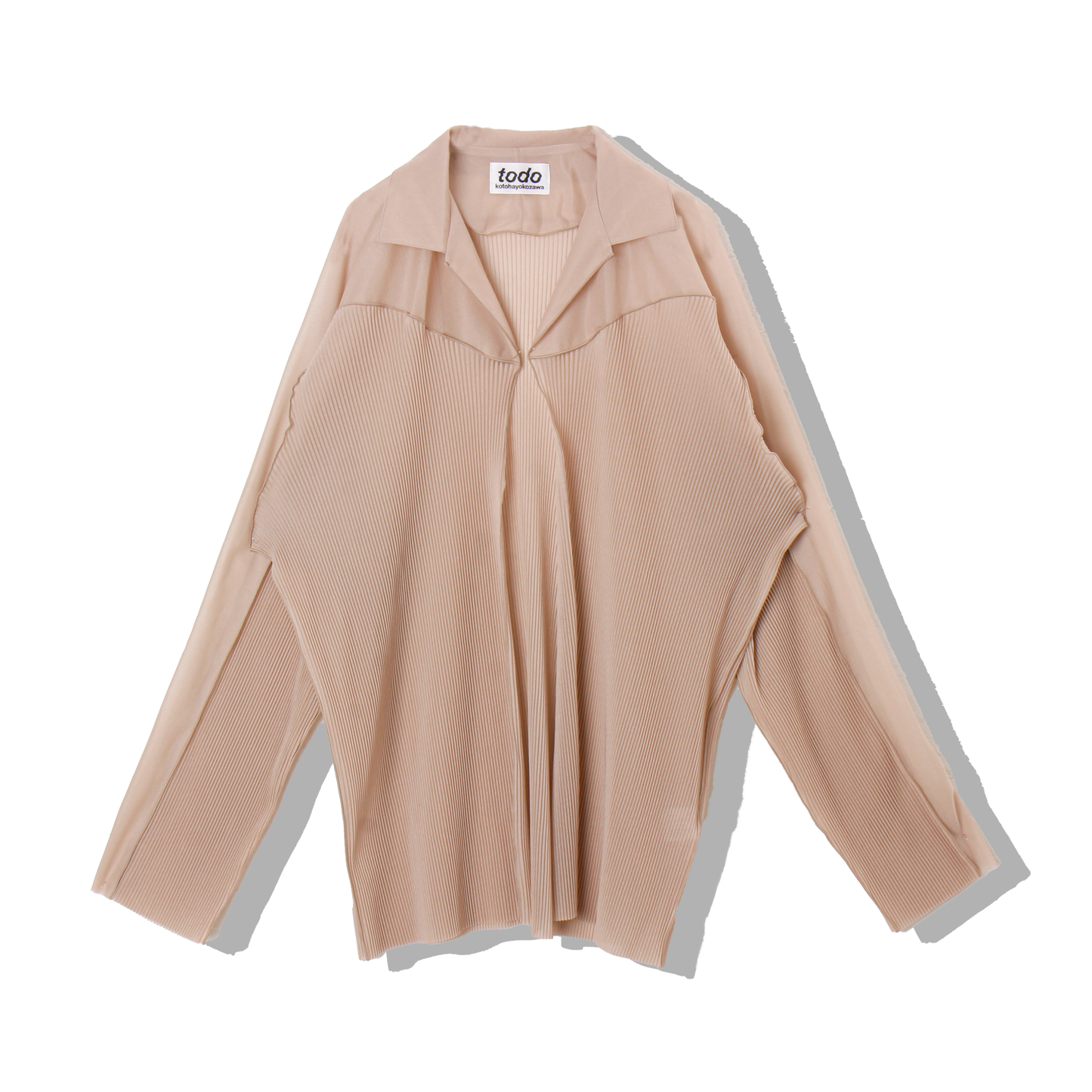 to do kotohayokozawa /Oversized Sheer Shirts / beige