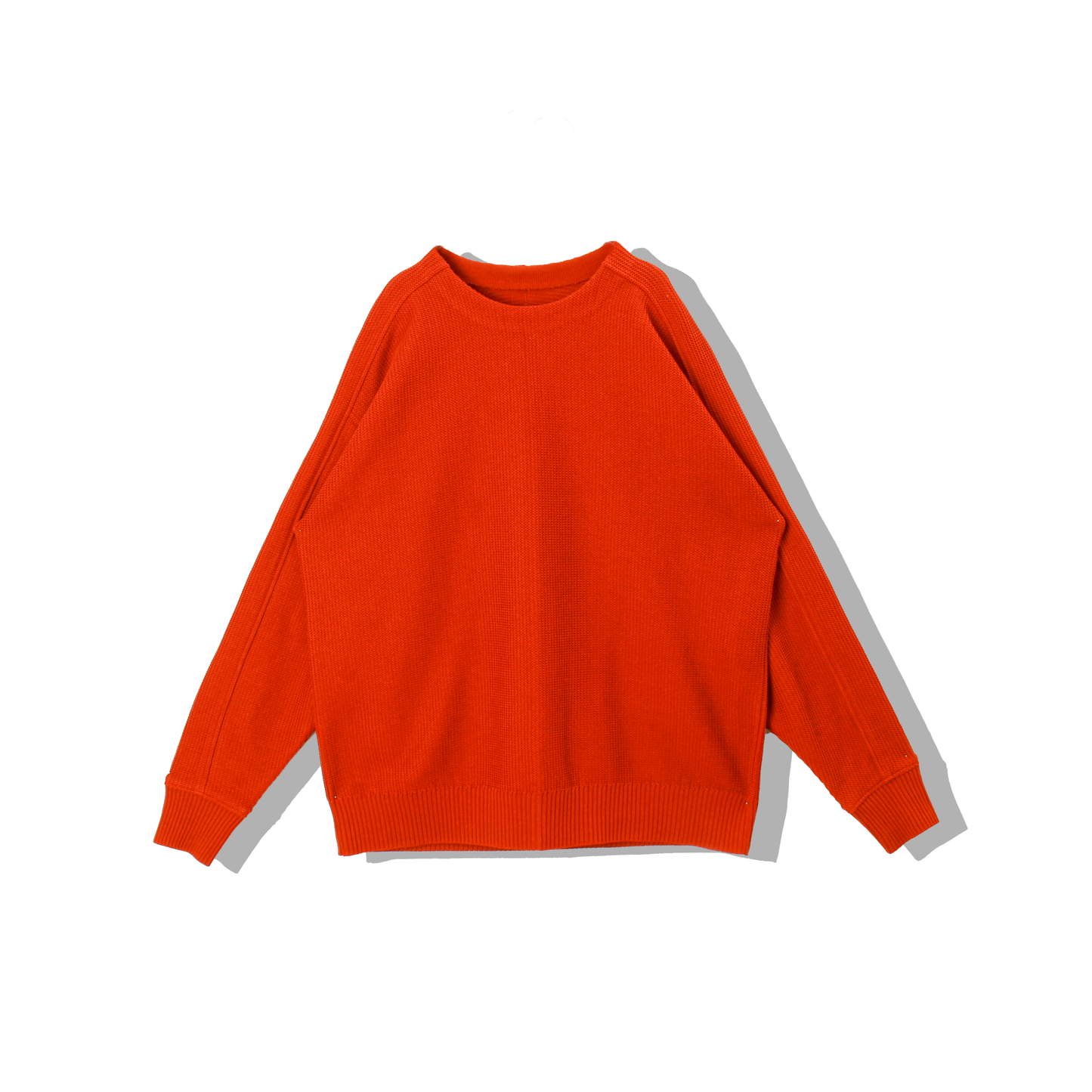 Light Gima Cotton Wide Sweater / orange