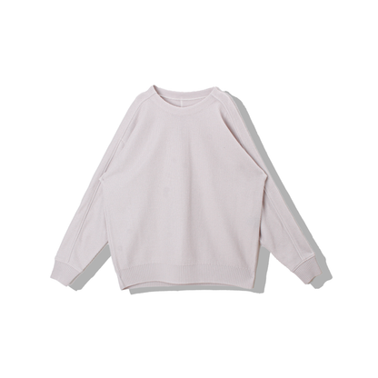 Light Gima Cotton Wide Sweater / white