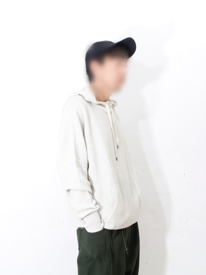 Cotton coarsely hoody /offwhite