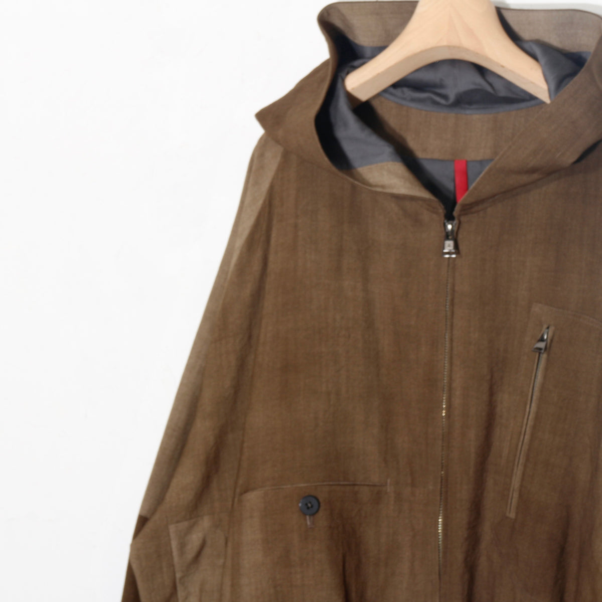 Uneven Dyed Wool Jacket  / yellow