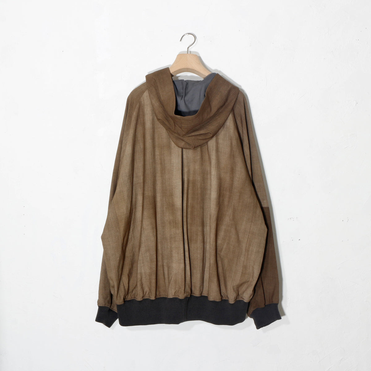 Uneven Dyed Wool Jacket  / yellow
