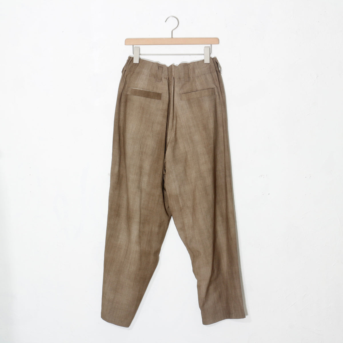 Uneven Dyed 2Tuck Trousers / yellow