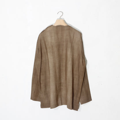Uneven Dyed Pullover  / yellow