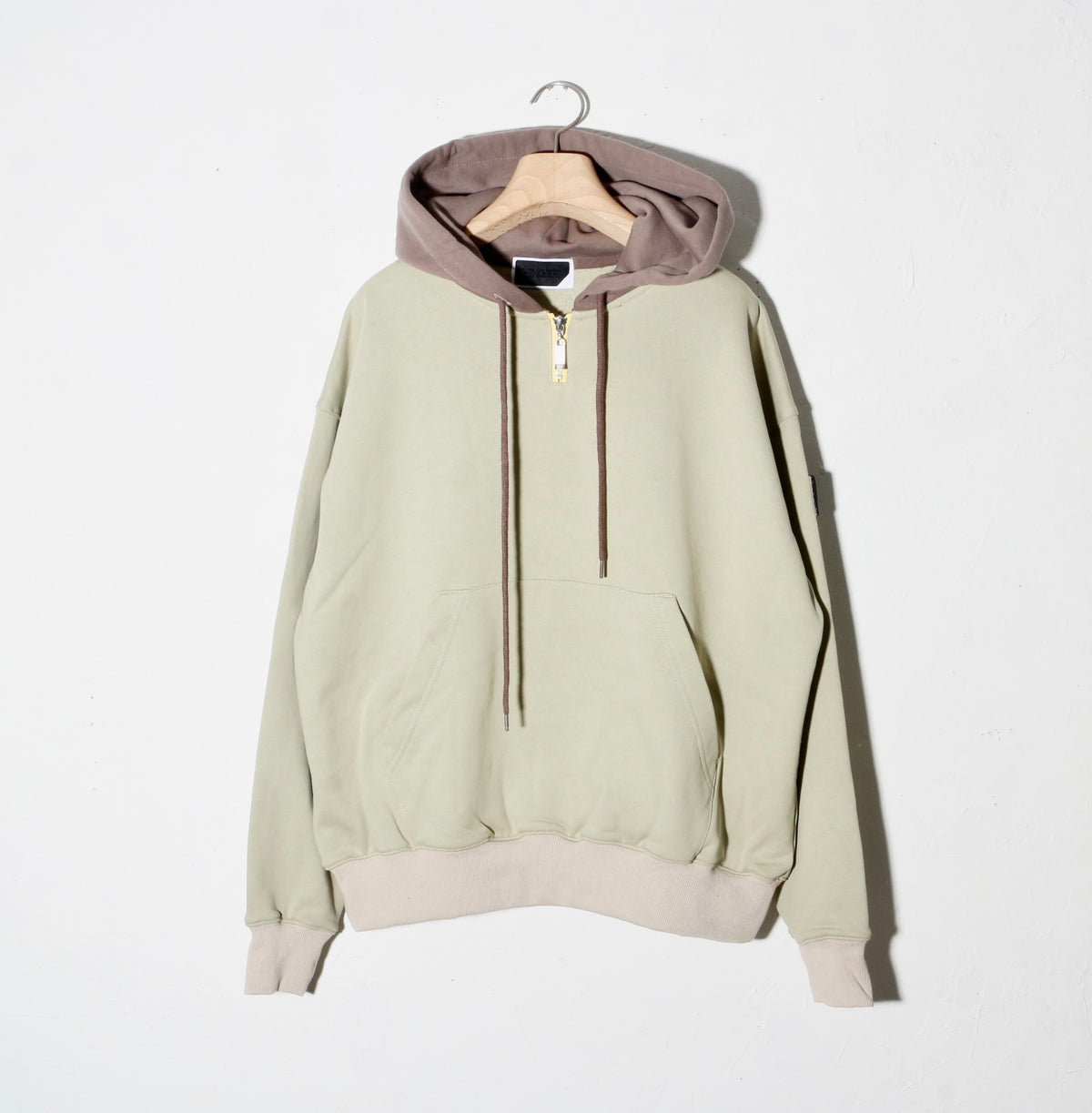 MINI ZIP HOODIE/  moss gray