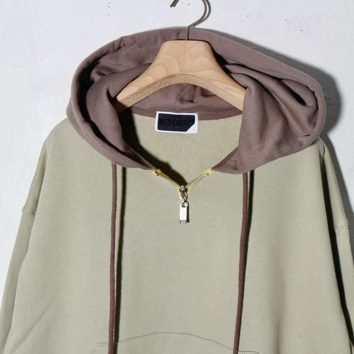 MINI ZIP HOODIE/  moss gray