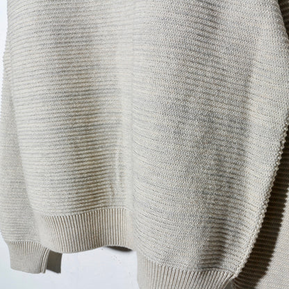 REFLECTIVE KNIT SHIRT JACKET /  oatmeal