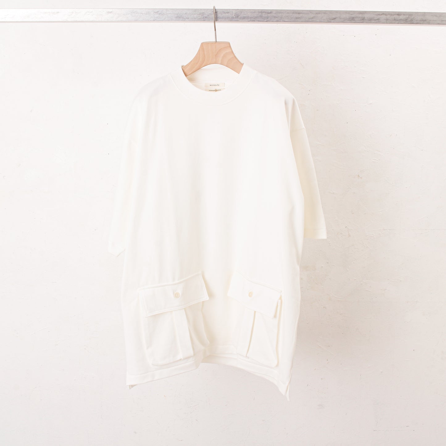 Heavy cotton pocket Tee / white