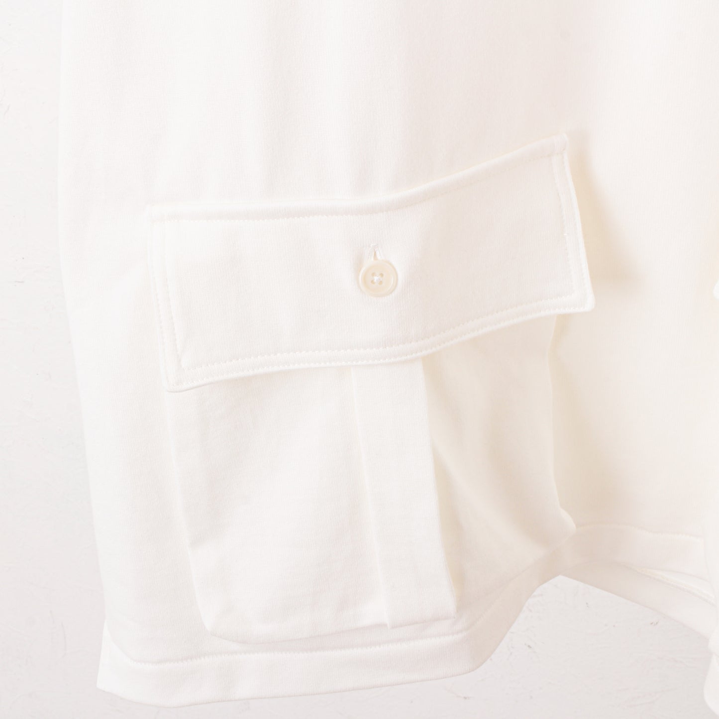 Heavy cotton pocket Tee / white