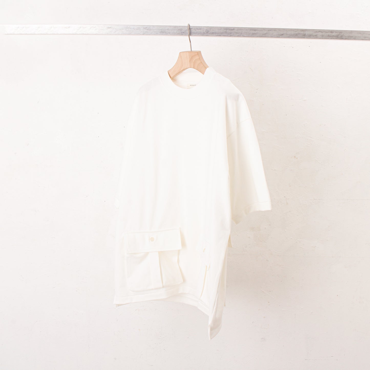 Heavy cotton pocket Tee / white