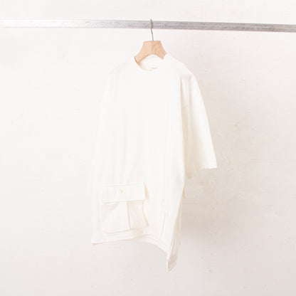 Heavy cotton pocket Tee / white