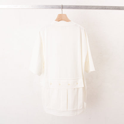 Heavy cotton pocket Tee / white