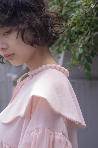 【custom order】natsumi osawa/pearl scalloped tunic※受注商品となります/9月2日(火）22:00締切となります
