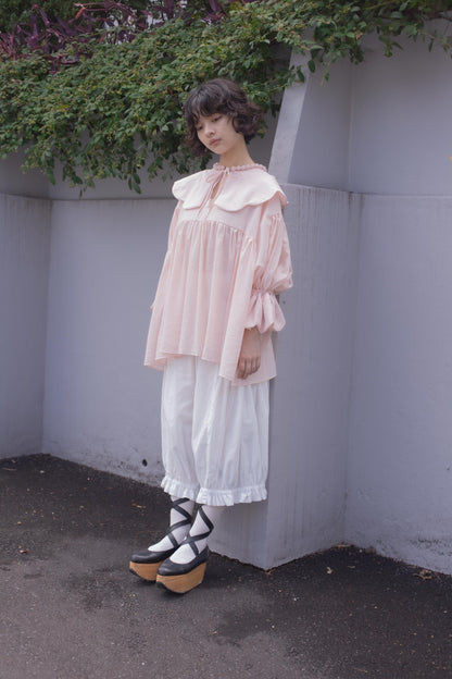 【custom order】natsumi osawa/pearl scalloped tunic※受注商品となります/9月2日(火）22:00締切となります