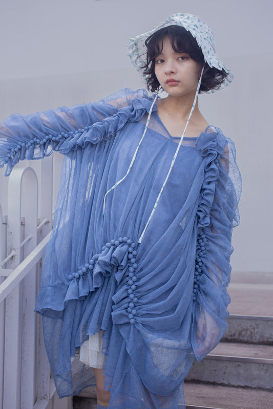 【custom order】natsumi osawa/papillon sleeve dress ※受注商品となります/9月2日(火）22:00締切となります