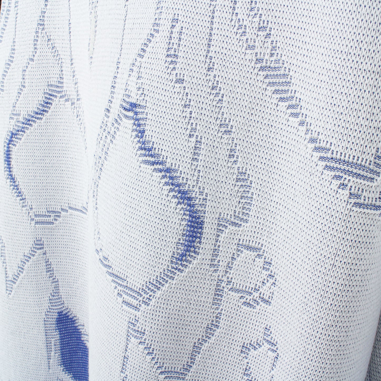 "Bionic Aurora" jacquard sweater / white