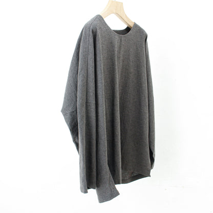 Linen cotton pullover / charcoal