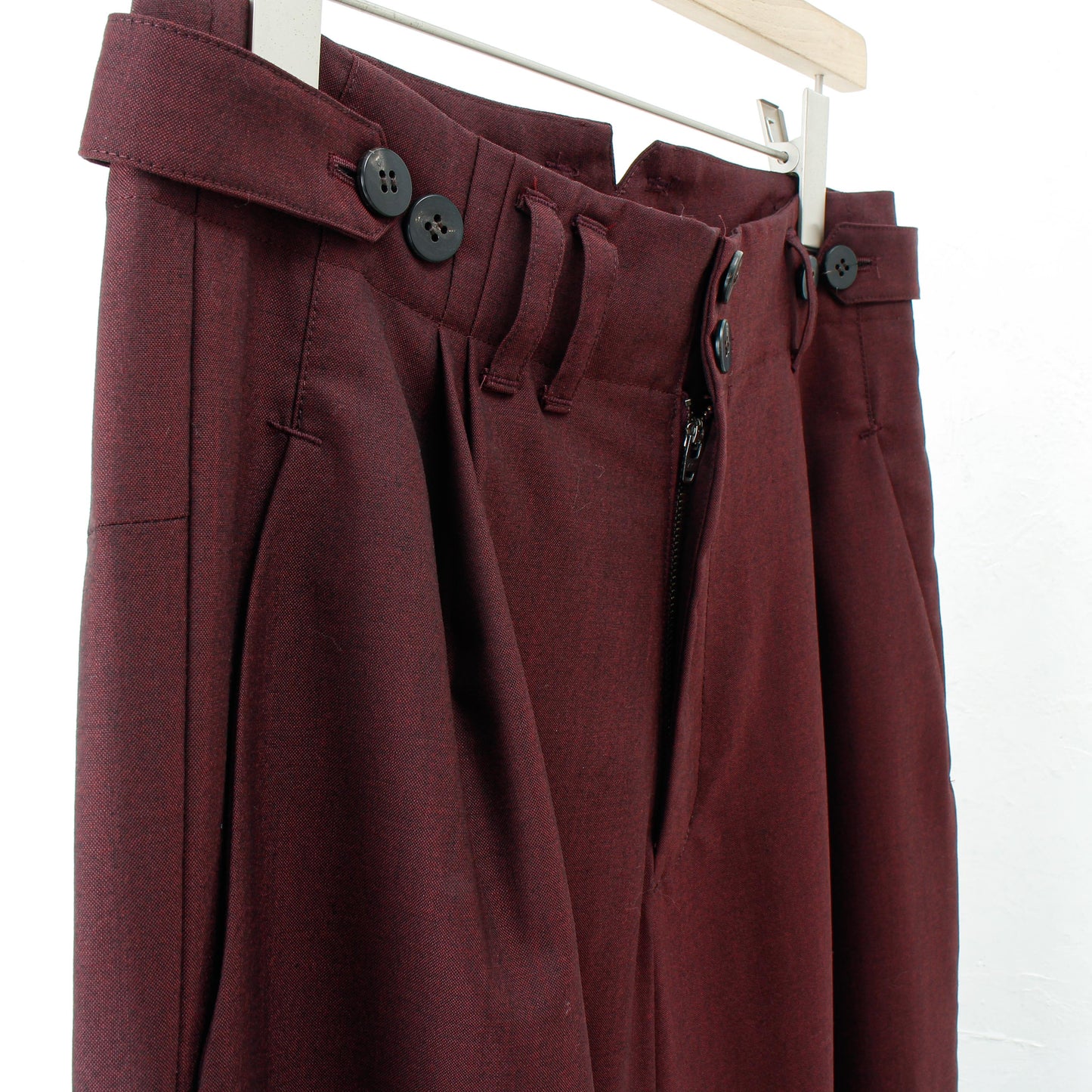 Chanbray wool 2tuck wide pants / enji