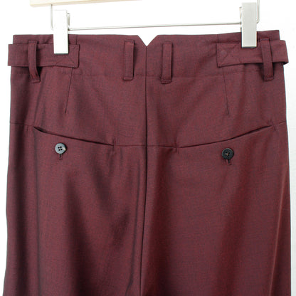 Chanbray wool 2tuck wide pants / enji