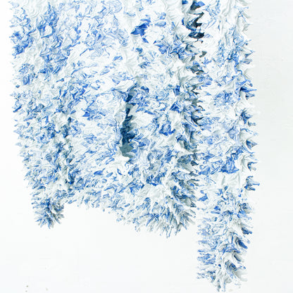 COMIC TOILE DE JOUY SPIKY HOODIE / blue