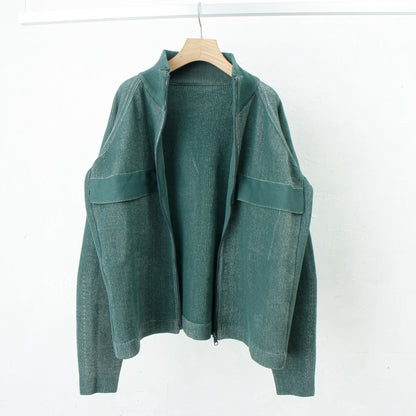 RIDGE KNIT JACKET /green