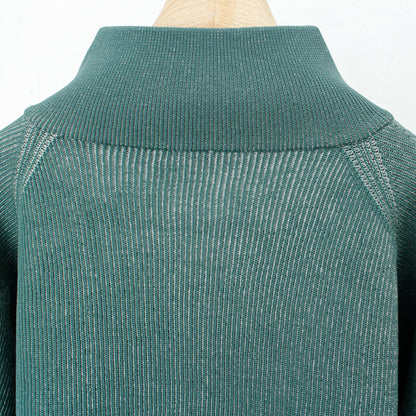 RIDGE KNIT JACKET /green