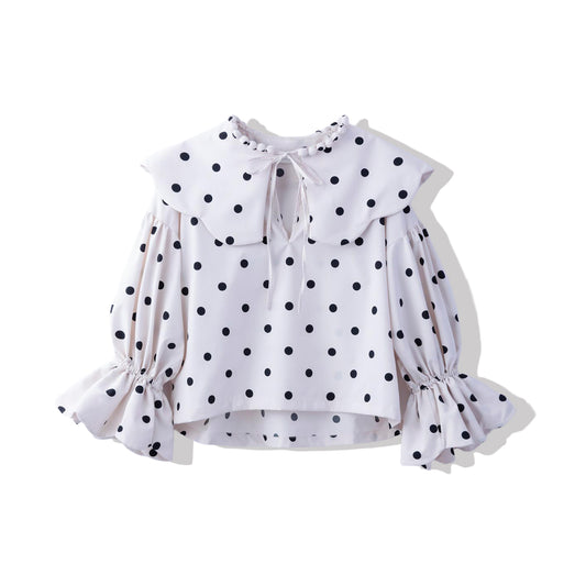 natsumi osawa/pearl scalloped blouse