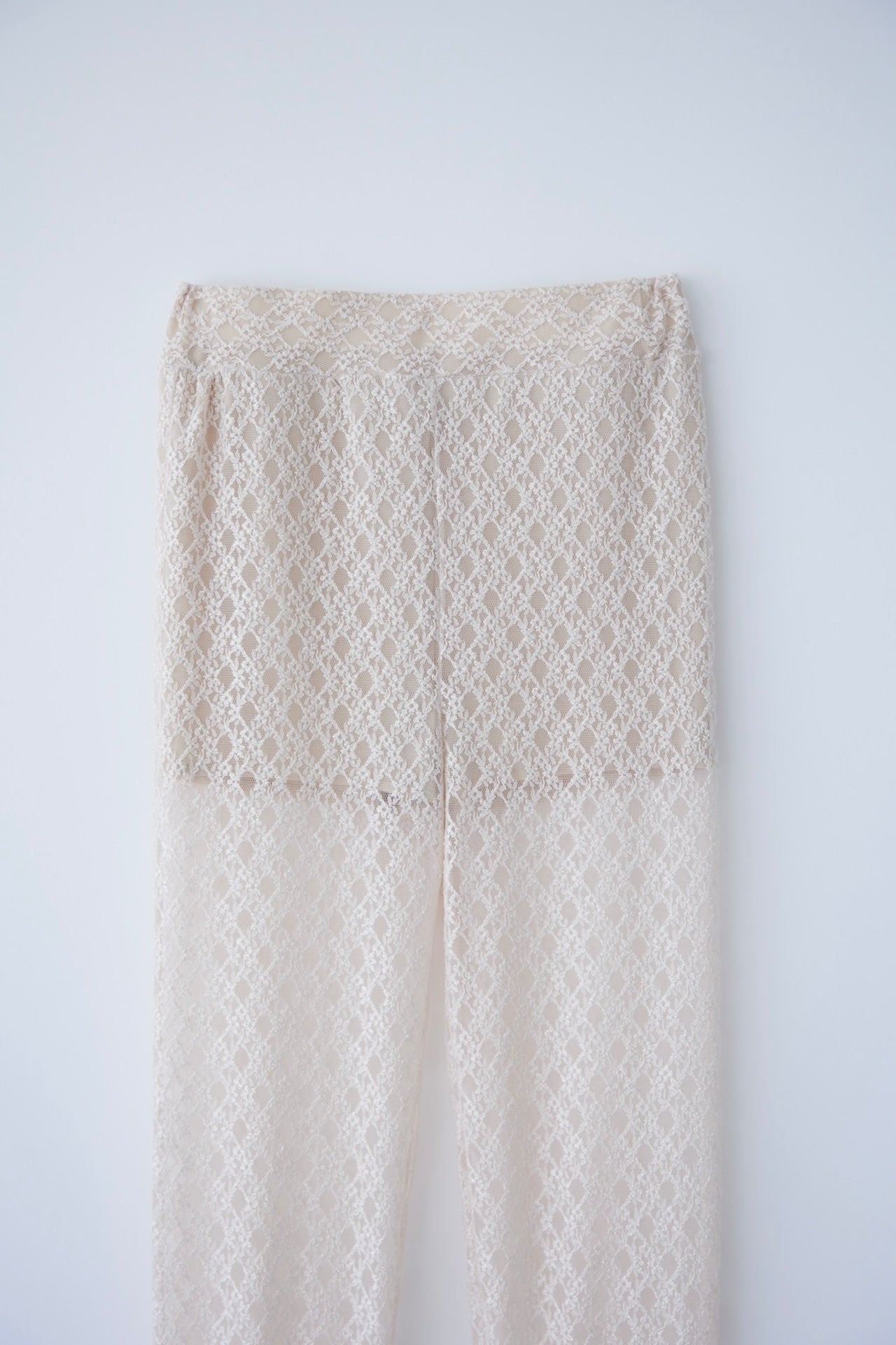 natsumi osawa/lace shibori pants #beige