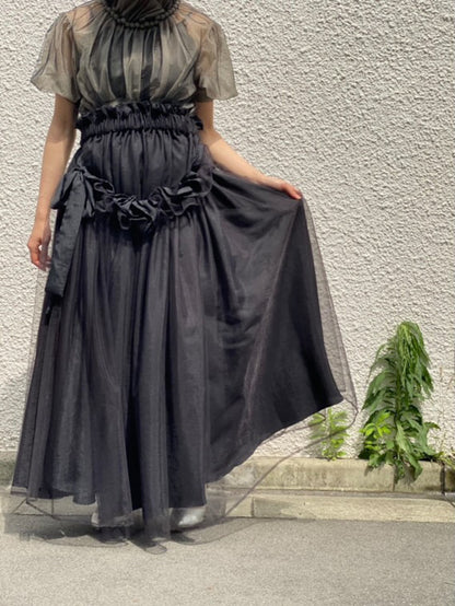 natsumi osawa/shibori gathered skirt