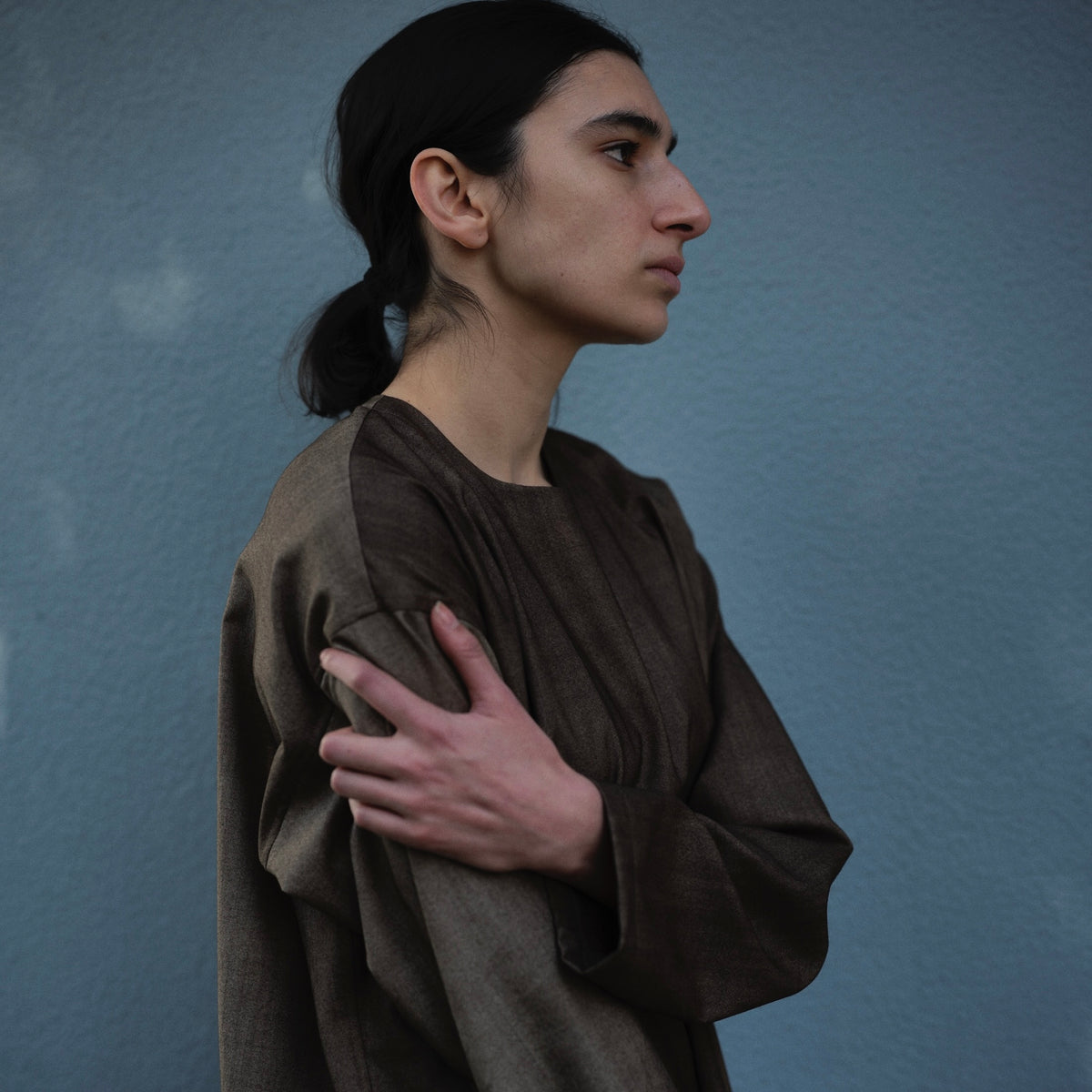 Uneven Dyed Pullover  / chacol