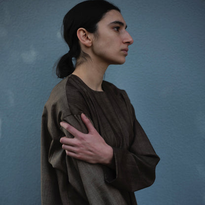 Uneven Dyed Pullover  / chacol
