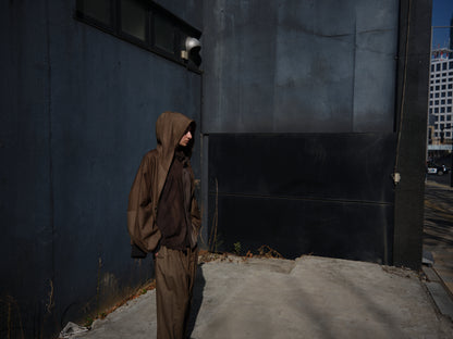 Uneven Dyed Wool Jacket  / yellow